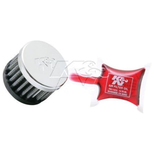 K&N Vent Air Filter/ Breather: High Performance, Premium, Washable, Replacement Engine Filter: Flange Diameter: 0.75 In, Filter Height: 1.5 In, Flange Length: 0.4375 In, Shape: Breather, 62-1360