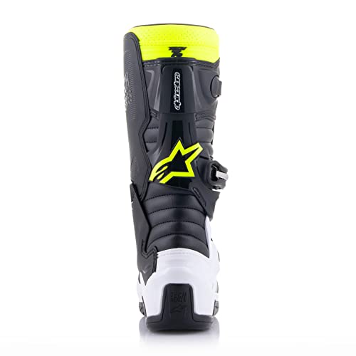 Alpinestars Men's Offroad Motorcycle Boots, Black/Enamel Blue/Fluo Yellow, 8