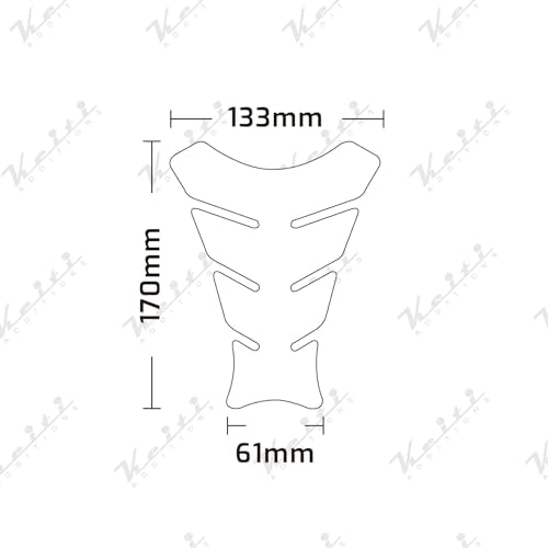 Keiti Motorcycle Tank Pad Small Clear SM1230C