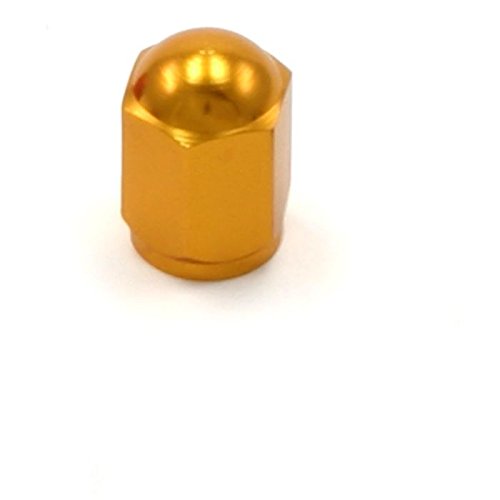 Alloy valve cap, pack of 2 - gold