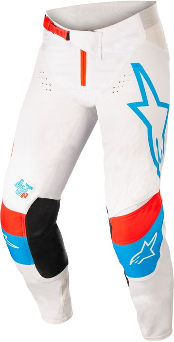 Alpinestars Techstar Quadro Pants Off Wht/Blu Neo/Brt Red Sz 40 482-970740