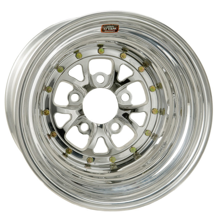 Weld V-Series 15x10 / 5x4.5 BP / 6in. BS Polished Wheel Non-Beadlock 84P-510212