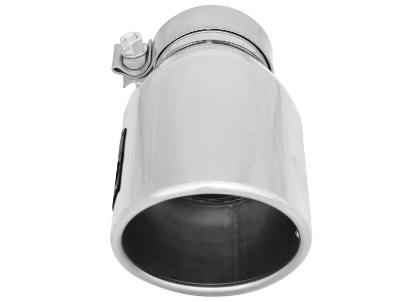 aFe MACH Force-Xp 3in Inlet x 4-1/2in Outlet x 9in Length 304 Stainless Steel Exhaust Tip 49T30451-P09