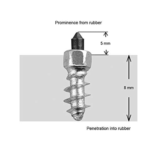 iGrip Racing Tire Studs 11mm, Box of 100 Screws Pack