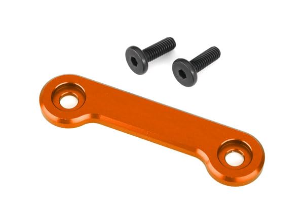 Traxxas 9617T Wing Washer 6061-T6 Aluminum (Orange-Anodized) (1)/ 4x12mm FCS (2)