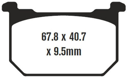 EBC Brakes FA68V Semi Sintered Disc Brake Pad