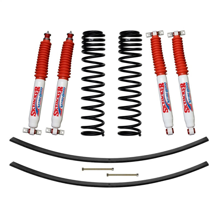 Skyjacker 84-01 XJ 3in FR D-Rate Long Travel Coil Suspension Kit w/RR Add A Leafs/Nitro 8000 Shocks JC301BPNLT