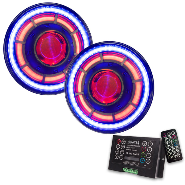 ORACLE Lighting 0718 compatible with Jeep Wrangler JK Oculus 7in ColorSHIFT BiLED Projector Headlights SEE WARRANTY 5876-333