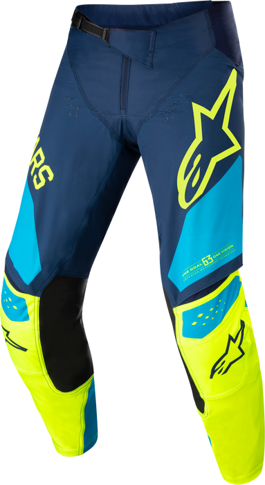 Alpinestars Techstar Factory Pants Drk Blu/Ylw Fluo/Blu Neo Sz 38 482-970538