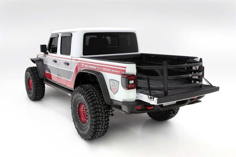 AMP Research 20-22 compatible with Jeep Gladiator (Does Not Work w/Tonneau Cvrs) Bedxtender HD Sport Black 74833-01A