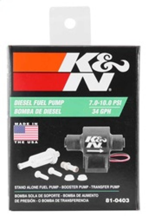 K&N Performance Electric Fuel Pump 9-11.5 PSI Diesel 81-0403