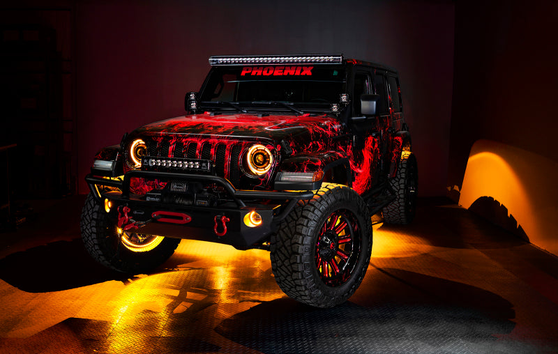 Oracle compatible with Jeep Wrangler JK/JL/JT High Performance W LED Fog Lights ColorSHIFT Dynamic SEE WARRANTY 5846-332