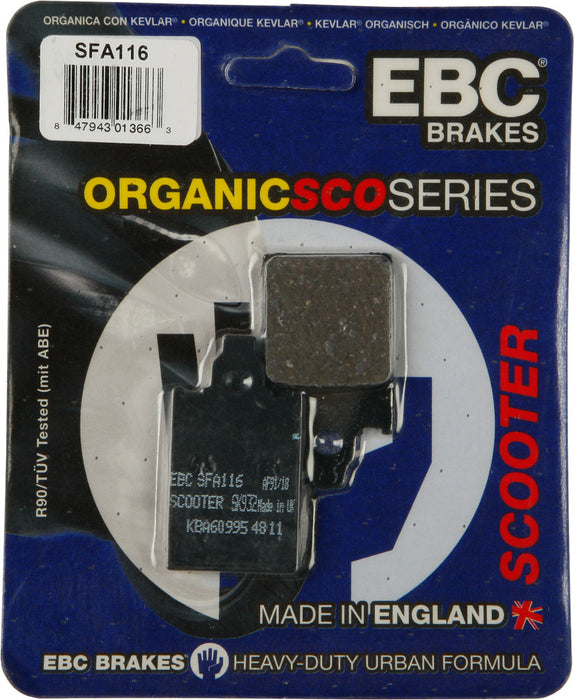 EBC Brakes SFA116 Standard Scooter Brake Pad