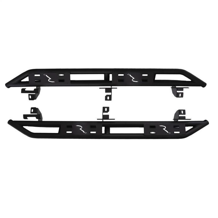 Rampage 07-18 compatible with Jeep Wrangler JK Unlimited TrailCrawler Rock Slider & Rocker Guard Black 88737