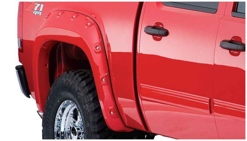 Bushwacker 07-14 GMC Sierra 2500 HD Fleetside Boss Pocket Style Flares 2pc 78.7/97.6in Bed Black 40085-02