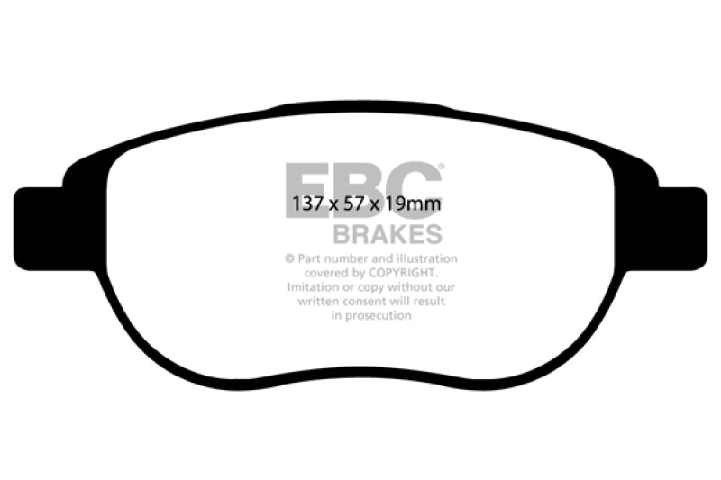 EBC Brakes Yellowstuff Performance Brake Pads DP41375R