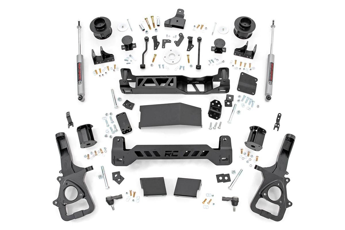 Rough Country 5 Inch Lift Kit Air Ride Fits RAM 1500 4WD (2019-2023) 33830A