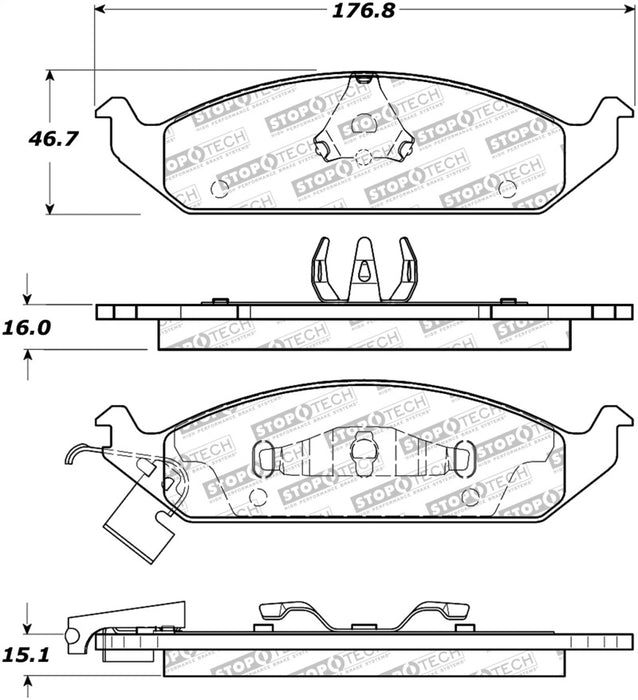 StopTech Street Brake Pads 308.065