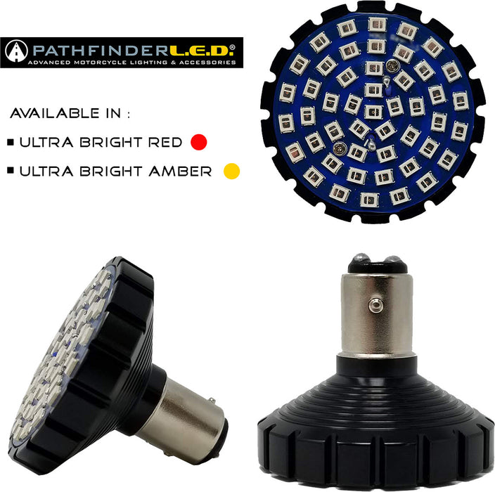 Pathfinder Bullet Ultra Bright Led Amber 1156 Style 4856A