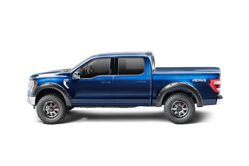 Bushwacker 21-22 Ford F-150 (Excl. Lightning) Pocket Style Fender Flares 2pc Rear Black 20134-02