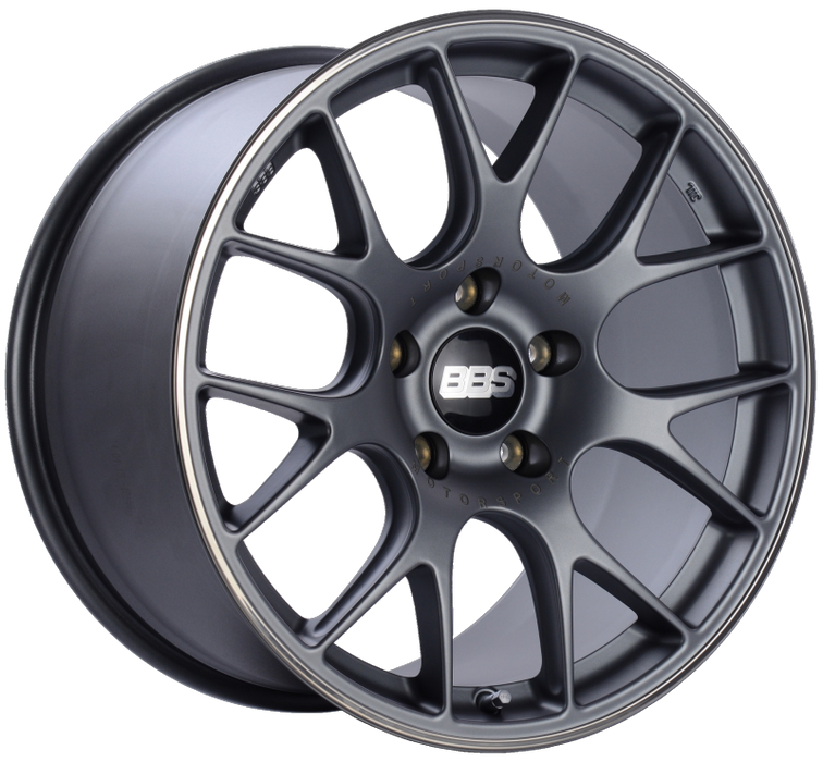 BBS CH-R 19x11 5x130 ET56 CB71.6 Satin Titanium Polished Rim Protector Wheel CH111TIPO