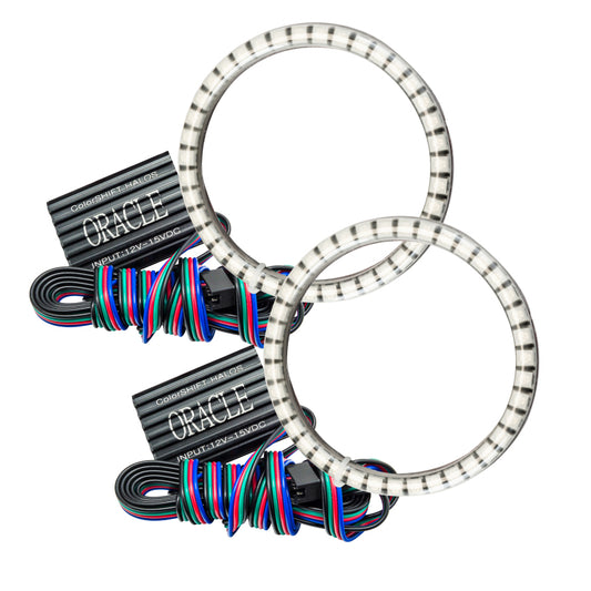Oracle compatible with Jeep Wrangler JL/Gladiator JT LED Surface Mount Fog Light Halo Kit ColorSHIFT SEE WARRANTY 1215-333