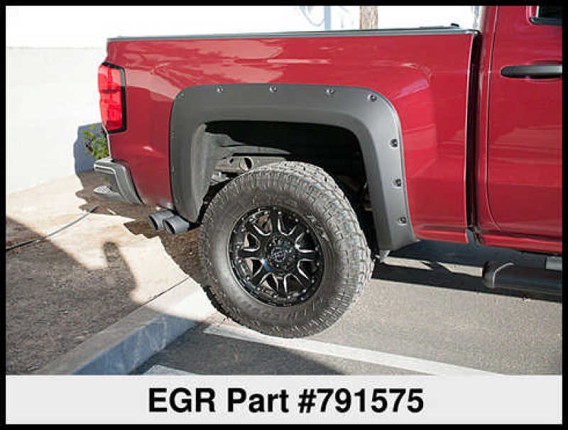 EGR 14+ Chev Silverado 6-8ft Bed Bolt-On Look Fender Flares Set Matte 791575