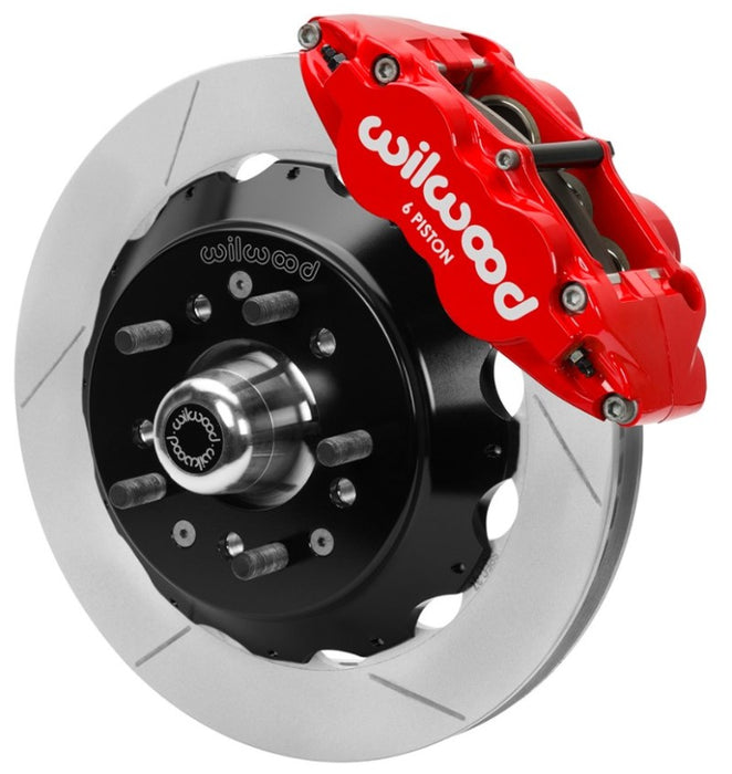 Wilwood 70-81 FBody/75-79 A&XBody FNSL6R Frt Brk Kit 12.88in Rtr Red Caliper Use w/ Pro Drop Spindle 140-15982-R