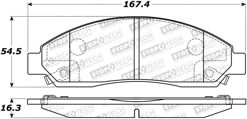 StopTech Street Brake Pads 308.1039