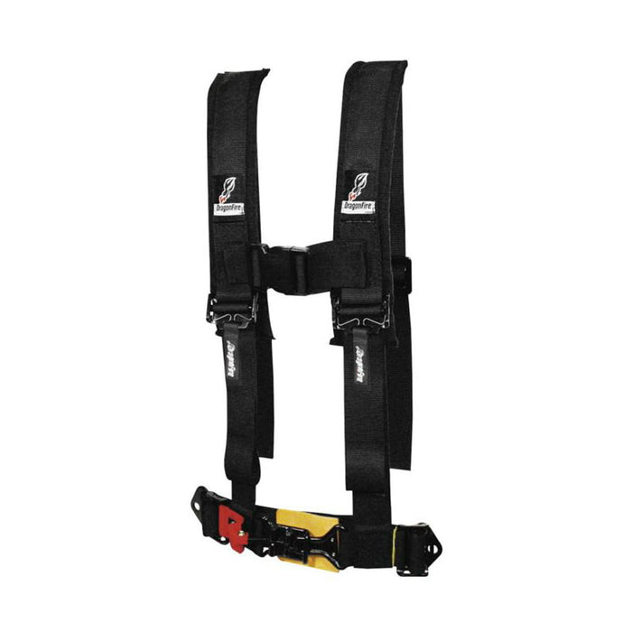 Dragonfire Racing Ez Adjust Harness Restraints 2In. Black 14-0800