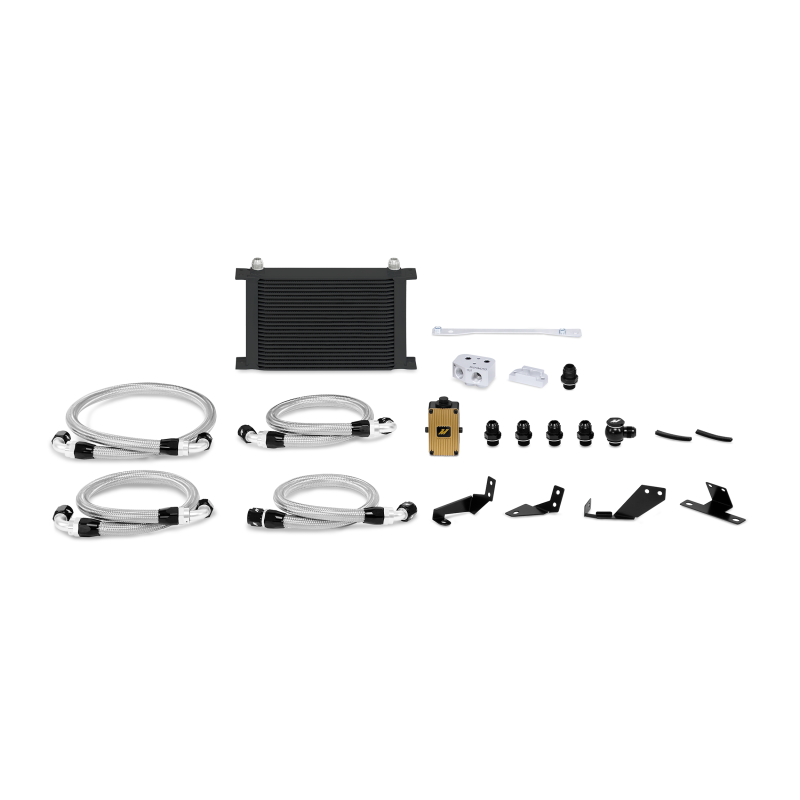 Mishimoto 04-06 Pontiac GTO 5.7L/6.0L Thermostatic Oil Cooler Kit Black MMOC-GTO-04TBK