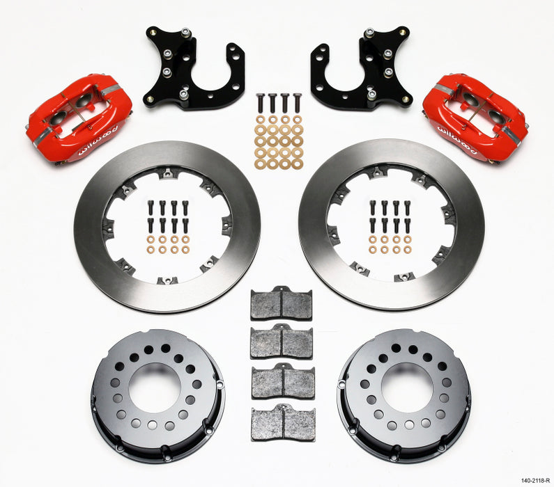 Wilwood Forged Dynalite P/S Rear Kit Red Big Ford 2.36in Offset 140-2115-R