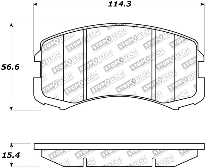 Stoptech St Street Brake Pads 308.0904