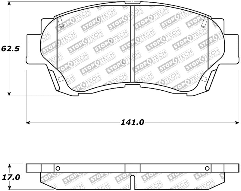 StopTech Street Touring Brake Pads 308.0476