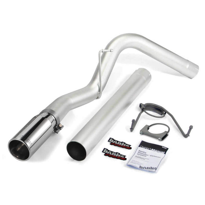 Banks Power 07-12 Compatible with Dodge 6.7L SCLB-Mega Cab-SB Monster Exhaust Sys SS Single Exhaust w/ Chrome Tip 49764