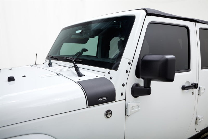 Bushwacker 07-18 compatible with Jeep Wrangler Trail Armor Cowl Cover Black 14015