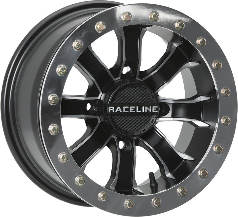 Raceline A7147056-43 Wheels & Tires, Black, Machined