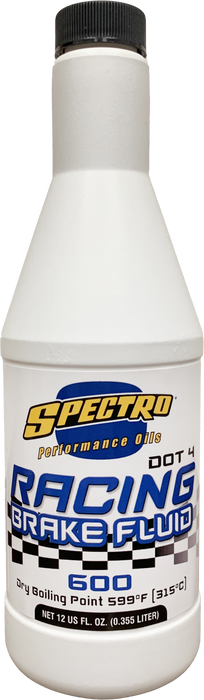 Spectro I.SRBF Dot 4 Racing Brake Fluid 600-12oz - 12/Case