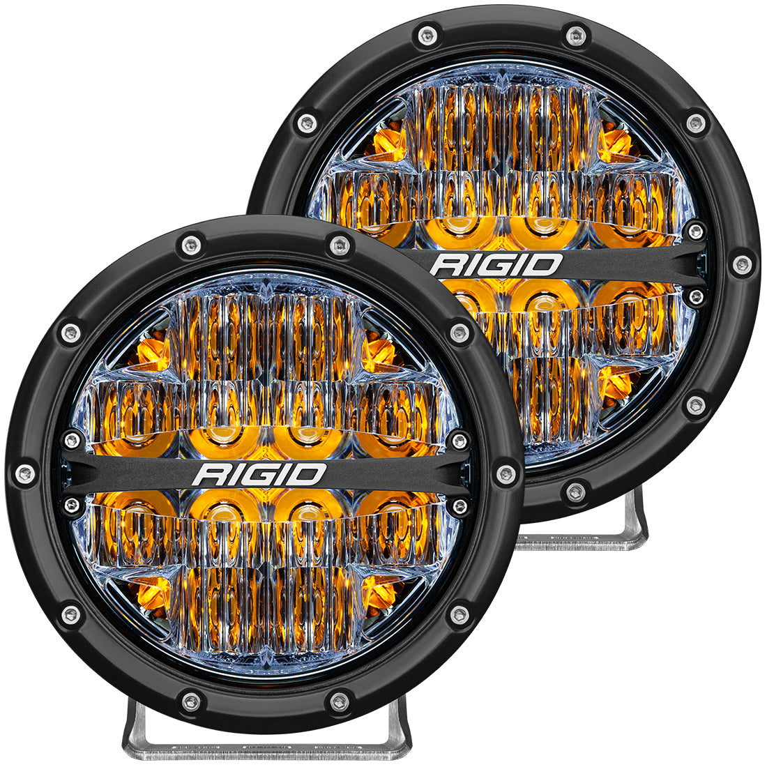RIGID 360-Series 6inch LED Off-Road Drive Beam w/Amber Backlight 36206