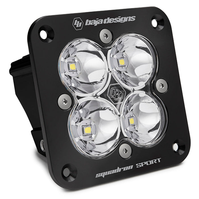 Baja Designs Squadron Sport Work/Scene Pattern Black Flush Mount LED Light Pod Clear 551006