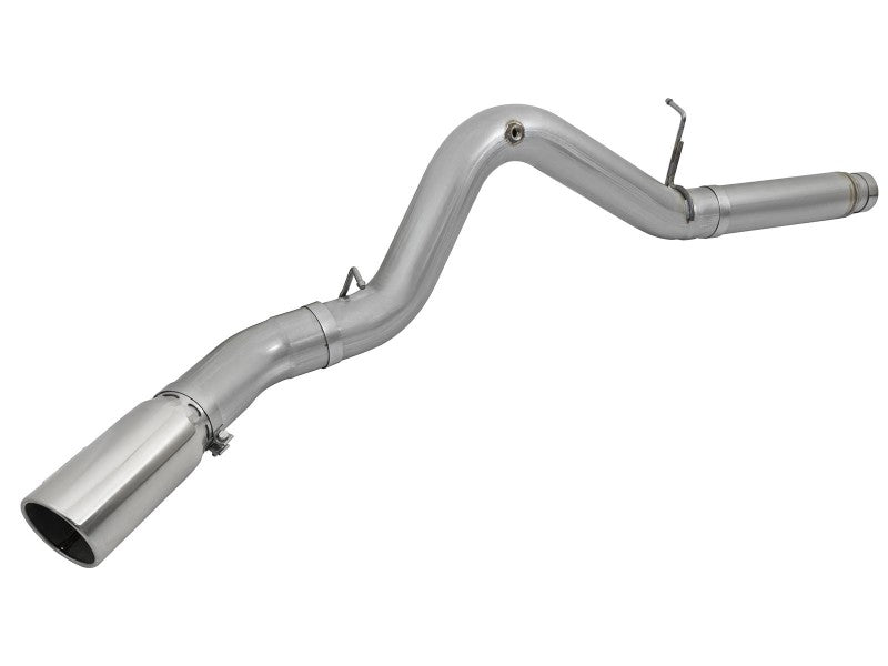 aFe LARGE Bore HD 5in Exhausts DPF-Back SS w/ Pol Tips 16-17 GM Diesel Truck V8-6.6L (td) LML/L5P 49-44081-P