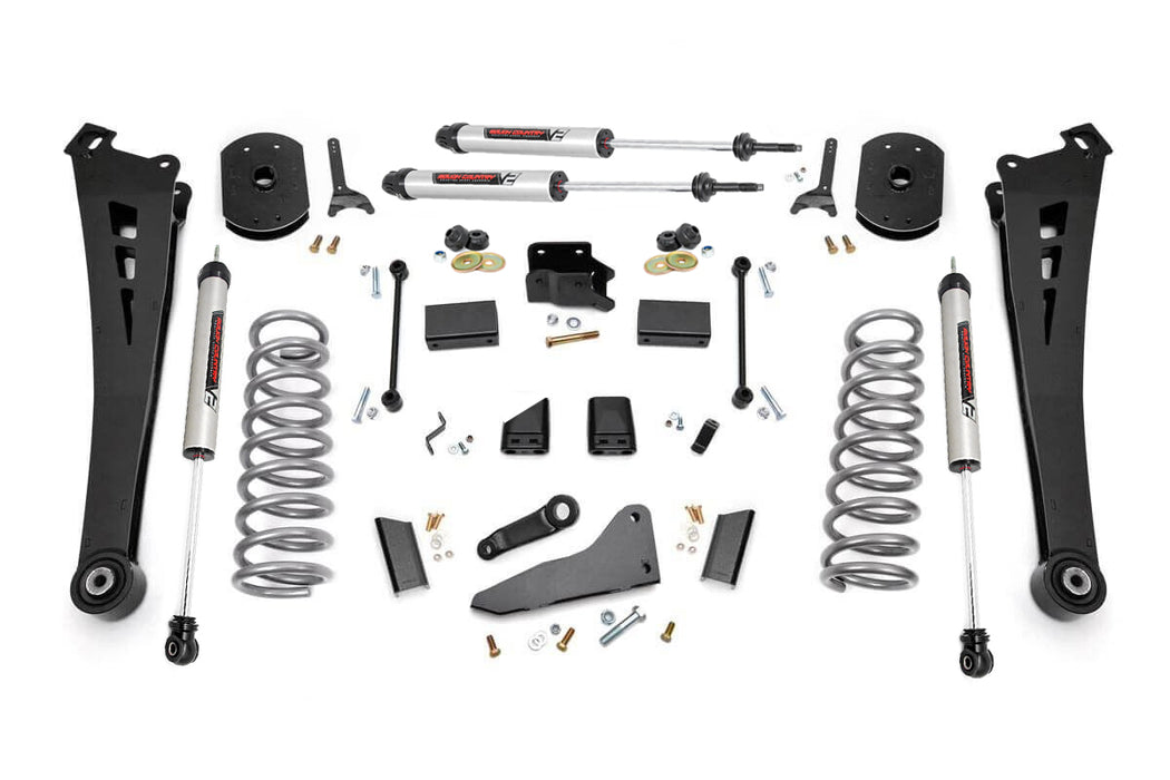 Rough Country 5 Inch Lift Kit Fr Gas Coil Radius Arms V2 Ram 2500 (14-18) 37370