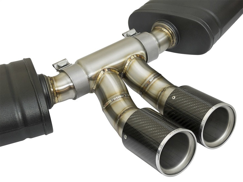 aFe MACHForce-Xp 2in 304 SS Cat-Back Exhaust w/Carbon Fiber Tips 13-16 Porsche Boxster 2.7L/3.4L 49-36415-C