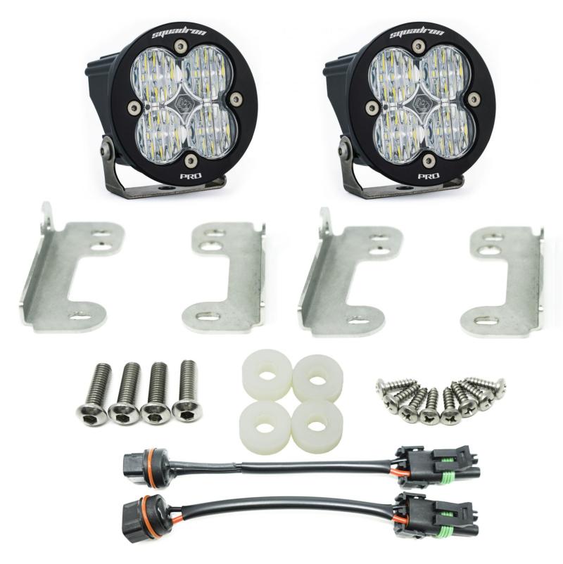 Baja Designs 2018 Wrangler JL Sahara Squadron R Pro Fog Pocket Kit 447071