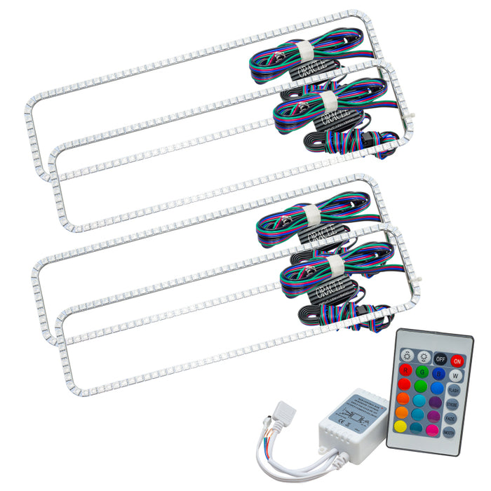 Oracle Chevrolet CK 87-99 Dual Halo Kit ColorSHIFT w/ Simple Controller SEE WARRANTY 2274-504