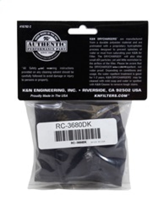 K&N RC-3680DK Black Drycharger Filter Wrap - For Your K&N RC-3680 Filter