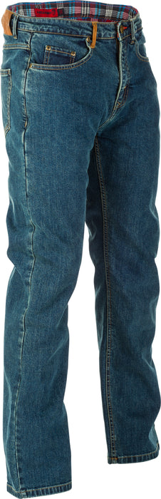 Highway 21 Men's Motorcycle Blockhouse Jeans (Oxford Blue, US 32 Tall)