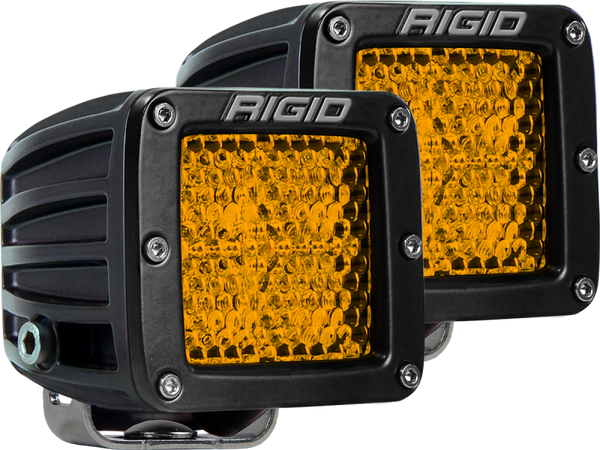 Rigid Industries D-Series Diffused Rear Facing High/Low Yellow Pair 90151