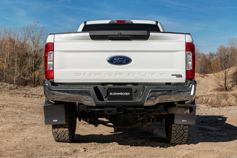 Bushwacker 17-20 Ford F-250/F-350 Trail Armor Rear Mud Flaps (Fits Pocket Style Flares) MUD-20106