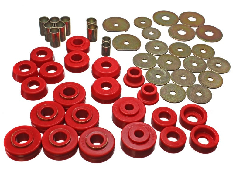 Energy Suspension 65-70 Impala/Caprice Red Body Mount Set 3.4138R